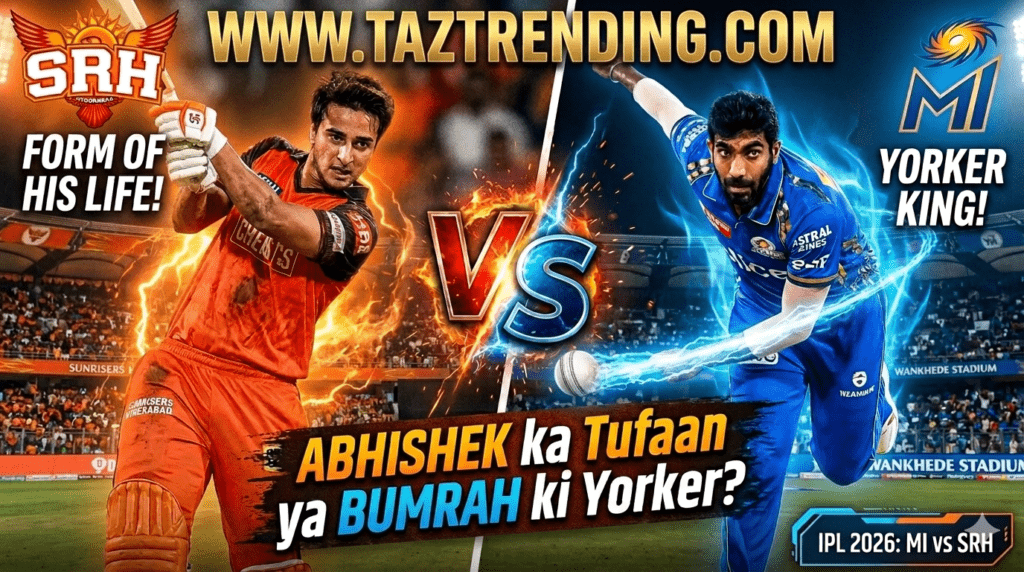 MI vs SRH IPL 2026 match Wankhede stadium Hardik Pandya vs Pat Cummins Abhishek Sharma batting