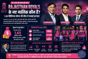 Rajasthan Royals new owner Lakshmi Mittal with RR team IPL 2026