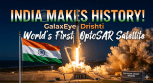 GalaxEye Drishti World’s First OptoSAR Satellite Launch with Indian Flag