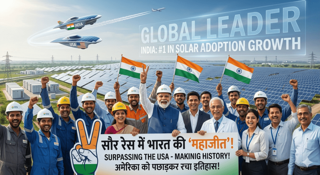 Bharat ki solar energy mein mahajeet aur America se aage nikalne ki kahani