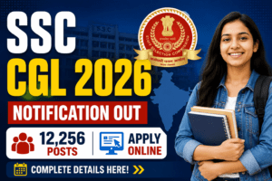 SSC CGL 2026 notification 12256 vacancies apply online official update exam recruitment