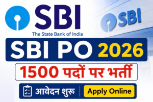 SBI PO Recruitment 2026 notification for 1500 vacancies apply online
