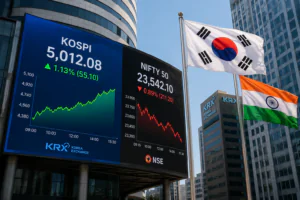 South Korea overtakes India to become the world's sixth largest stock market in 2026